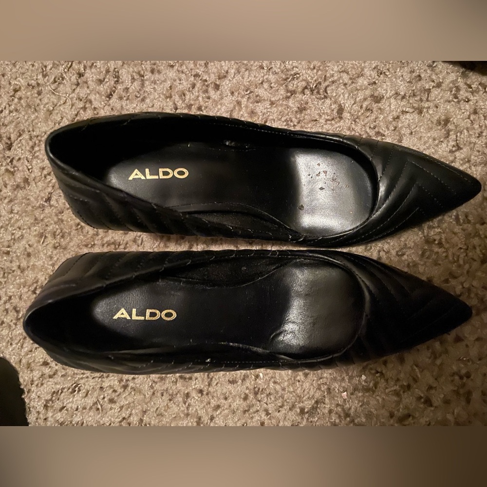 Black Aldo Heels